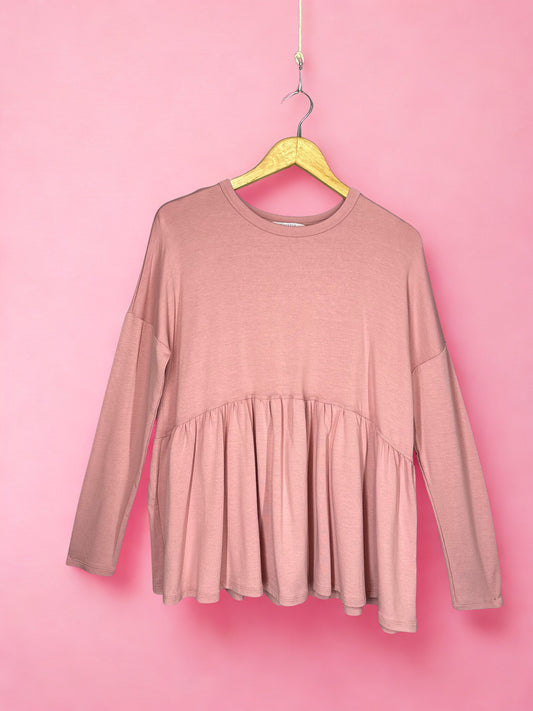 Whistle modal peplum top (L)