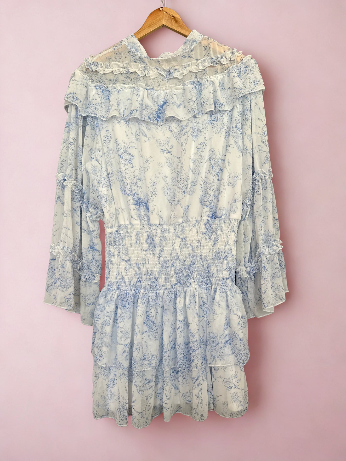 BOOHOO porcelain print skater dress (18)