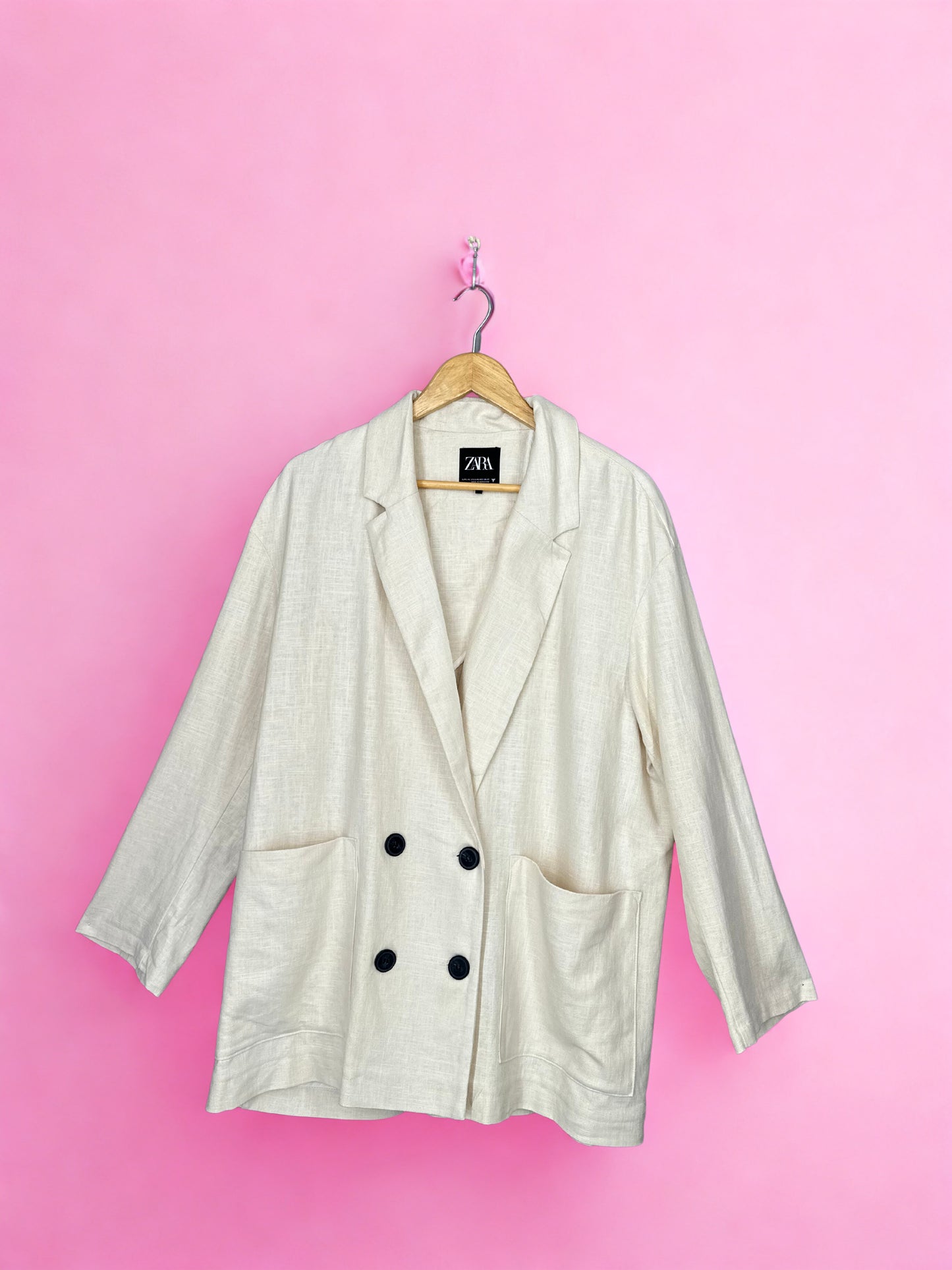 Zara linen oversized blazer (L-2XL)