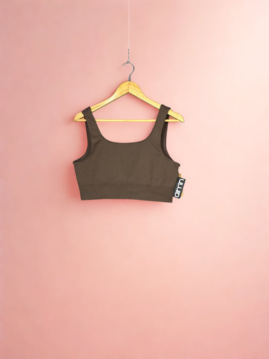 Aimn seamless ribbed bra (XXL)